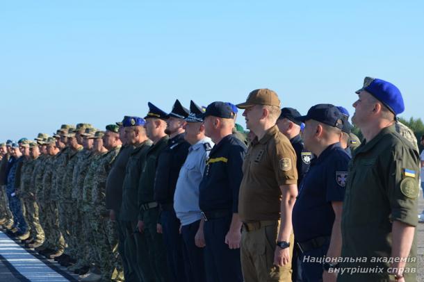 Батальйон Національної академії внутрішніх справ готується до військового параду з нагоди Дня Незалежності України