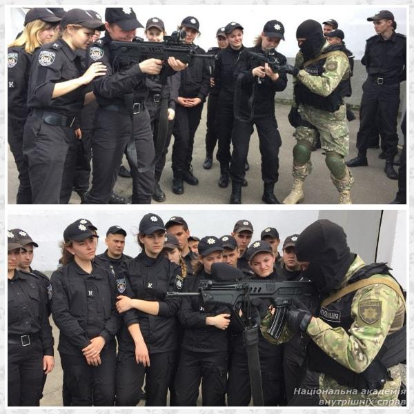 Курсанти ННІ №3 відпрацювали дії при проведенні поліцейських операцій на базі полку «Київ» (фото, відео)