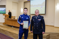 Нагородження футбольної команди НАВС «Динамо-Академія» Фото
