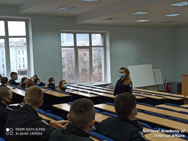 Lecture-training classes for cadets on the introduction of the Custody Records System into the work of the National Police